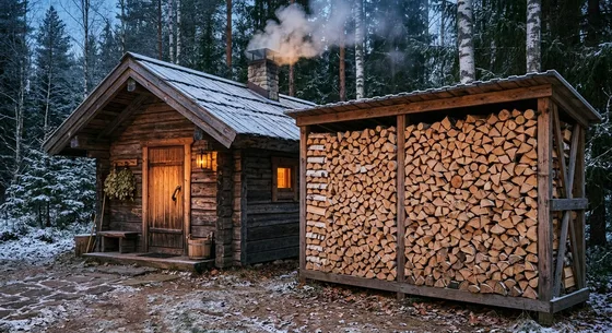 Укладка дров в Находке, улица Рябиновая, 37Б